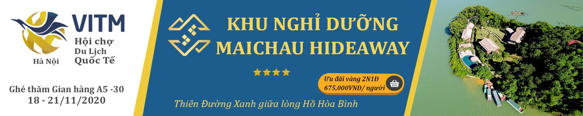 MAI CHAU HIDEAWAY LAKE RESORT ATTENDS VITM HANOI 2020