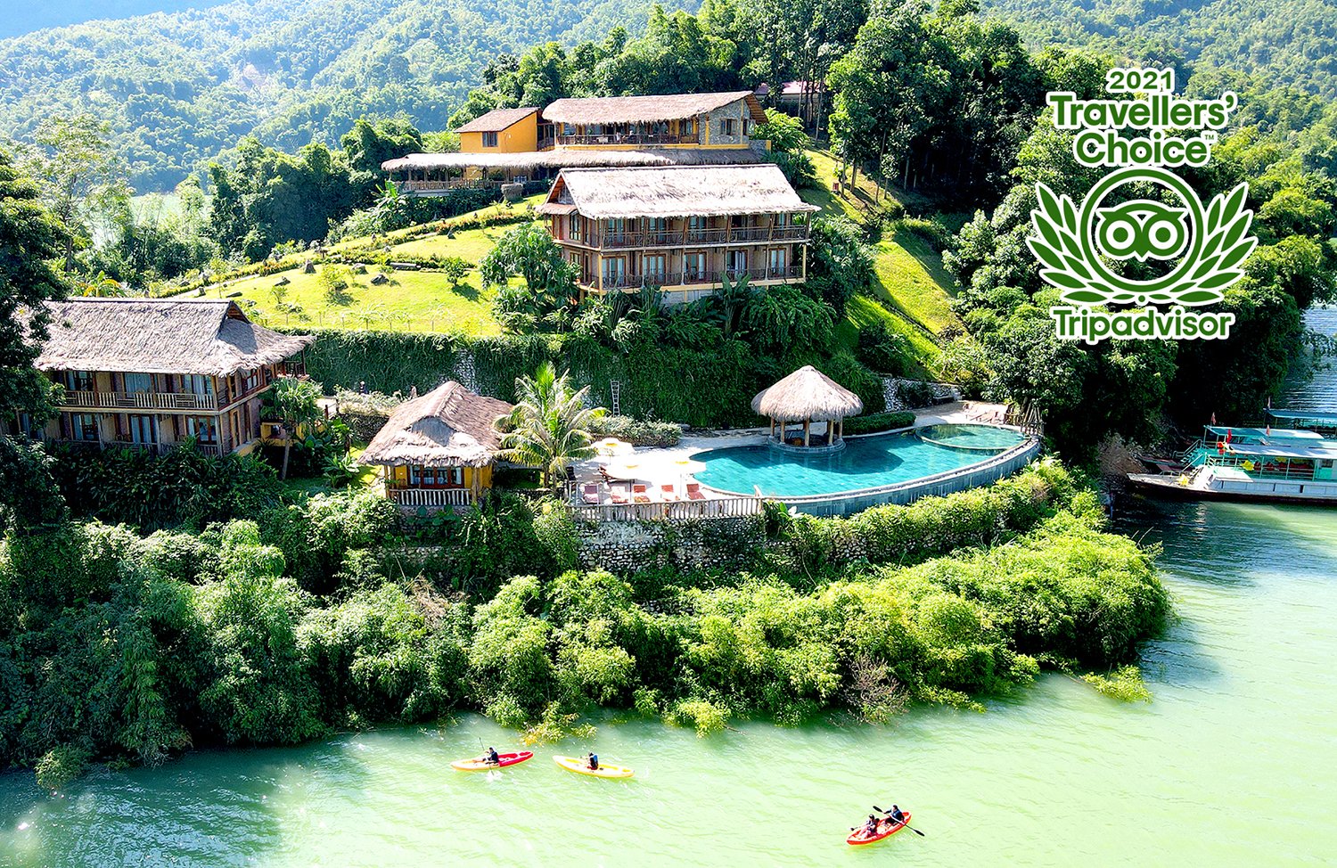 Maichau Hideaway Lake Resort won the prestigious 2021 TripAdvisor Travelers' Choice