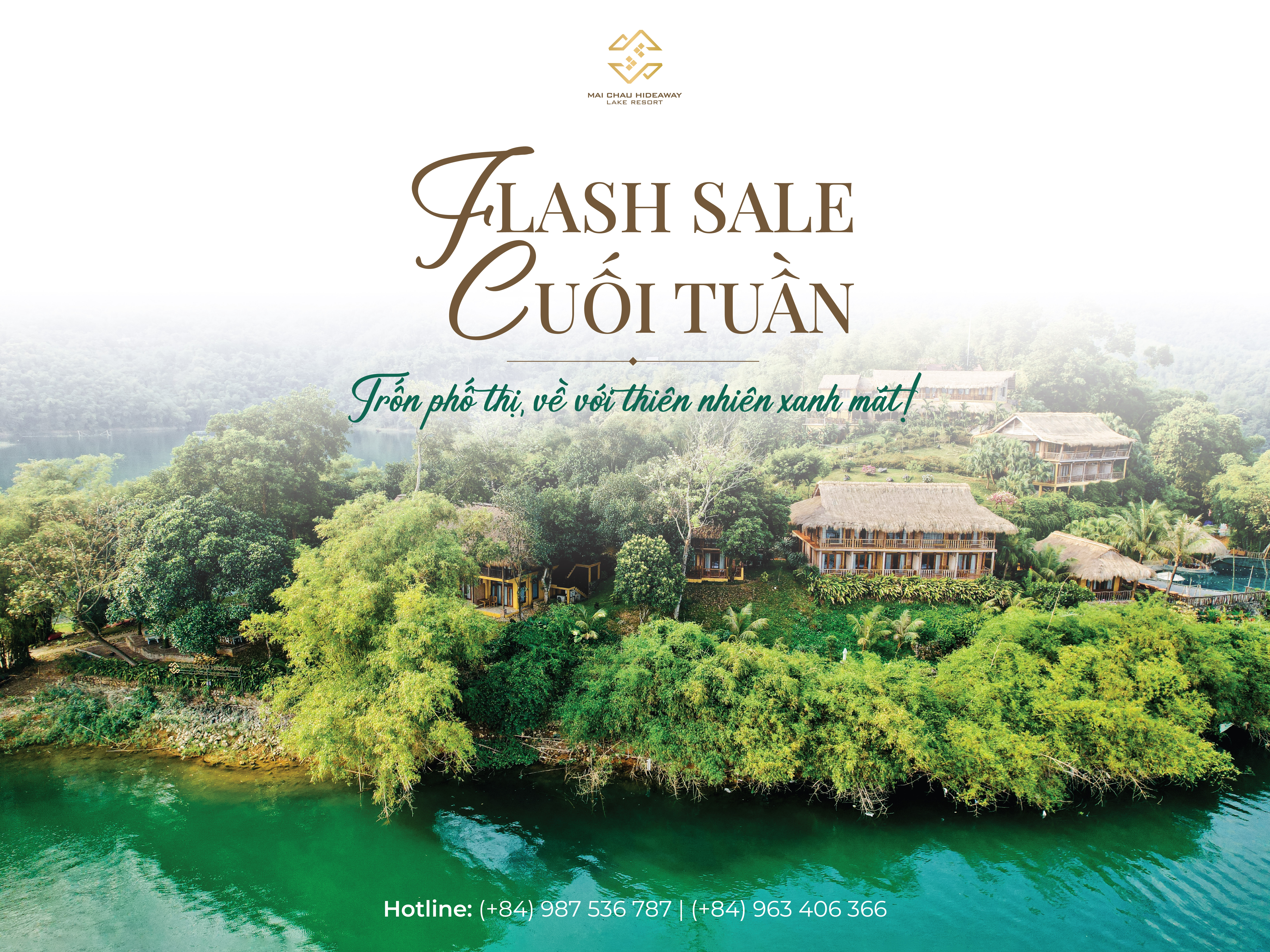 FLASH SALE CUỐI TUẦN: TRỐN PHỐ THỊ, VỀ VỚI THIÊN NHIÊN XANH MÁT