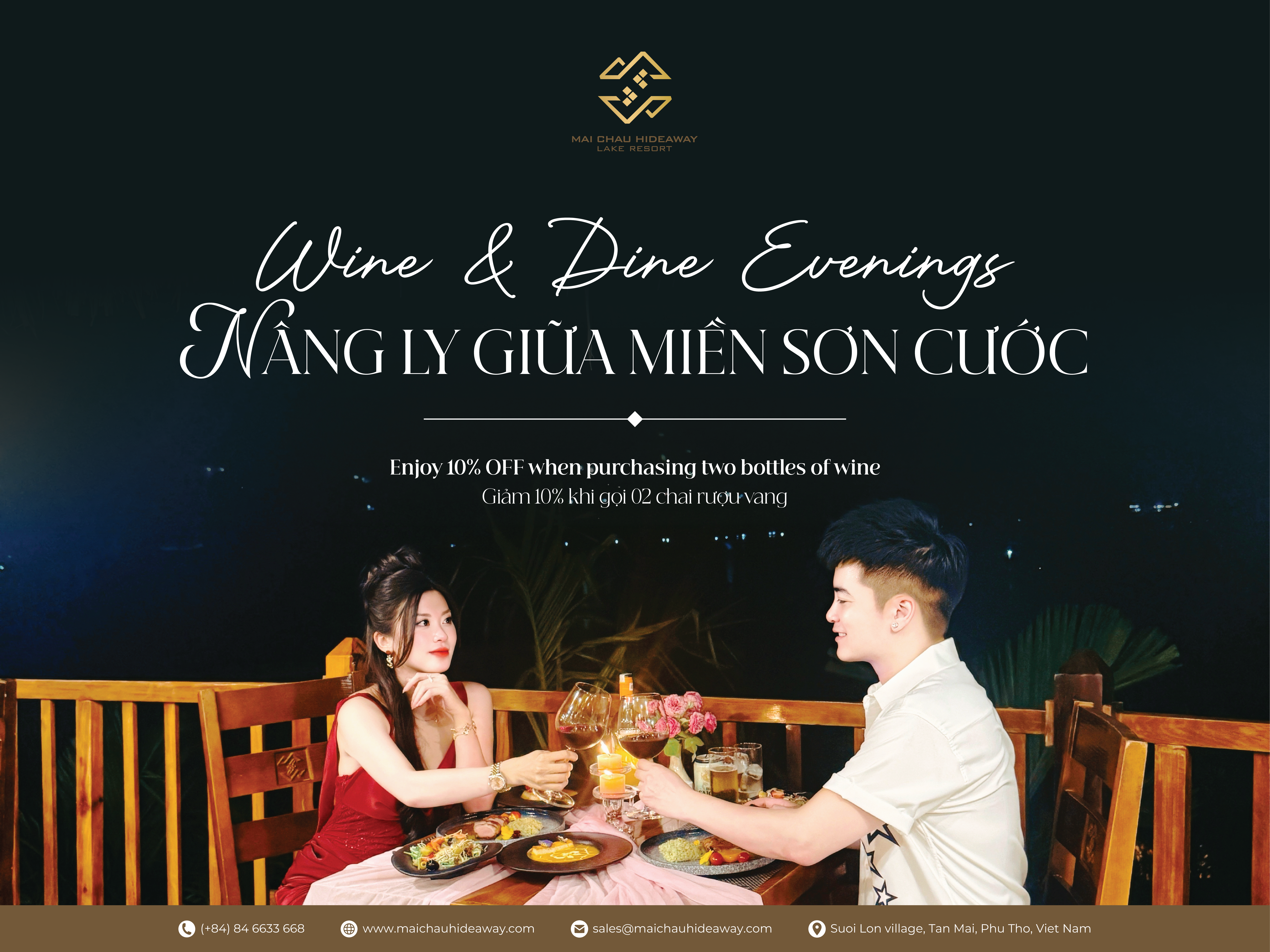 WINE & DINE EVENINGS RAISE A GLASS AMIDST THE MOUNTAINS