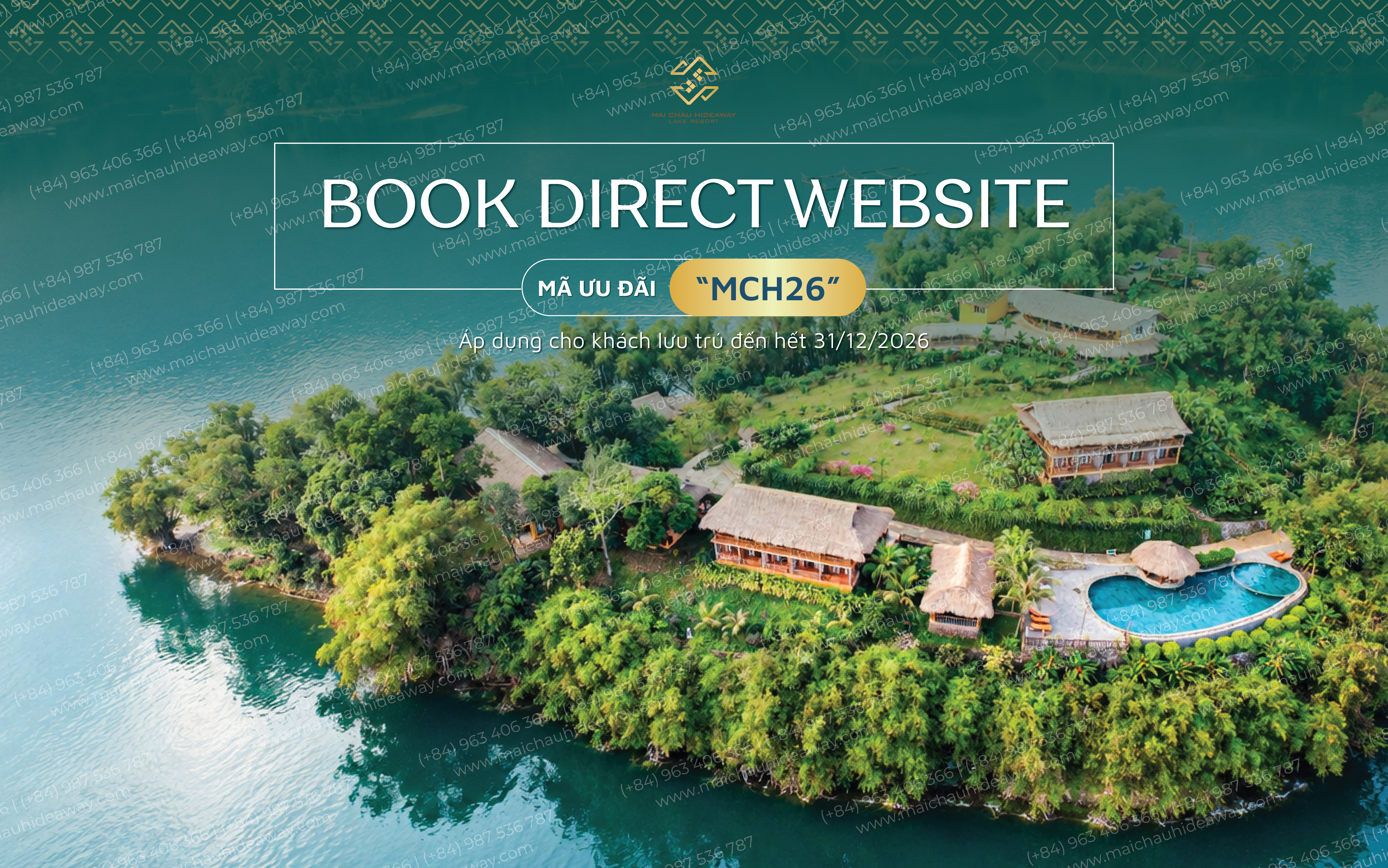 ĐẶT PHÒNG TRỰC TIẾP TRÊN WEBSITE GIẢM TỚI 18%