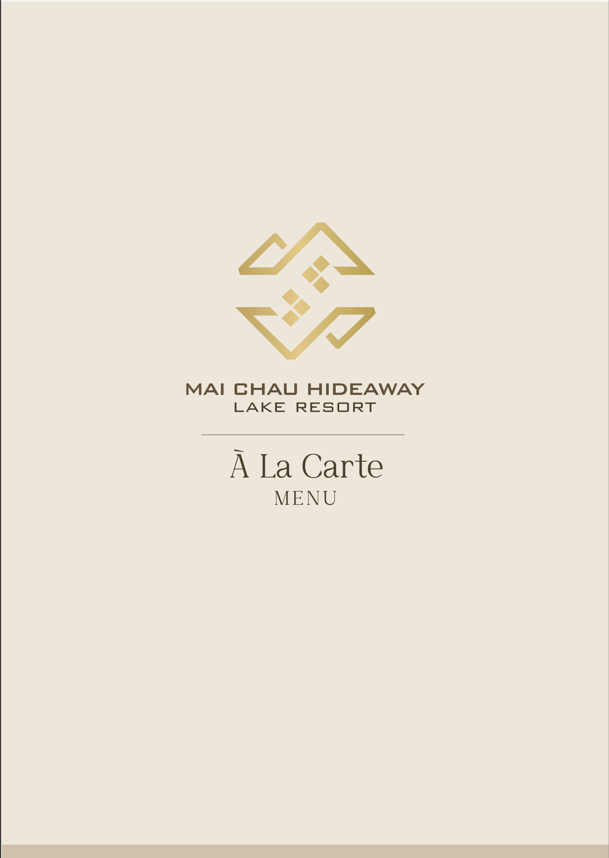 Menu nhà hàng
