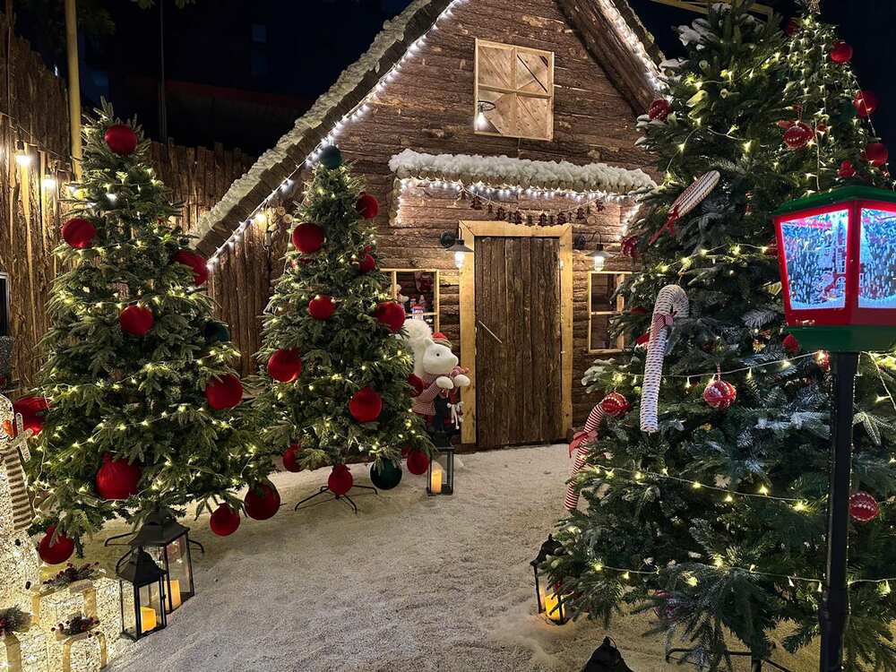 A café terrace strung with warm fairy lights and a small decorated tree, typical of Christmas decor in Vietnamese cities (Source: Bao Tuoi Tre) A café terrace strung with warm fairy lights and a small decorated tree, typical of Christmas decor in Vietnamese cities (Source: Bao Tuoi Tre)