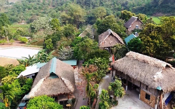 Unique stilt house architecture shaped like a turtle shell (Source: Kenh14.vn) Unique stilt house architecture shaped like a turtle shell (Source: Kenh14.vn)