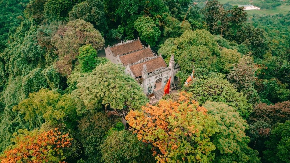 Nghia Linh Mountain blends sacred sites, ancient greenery, and scenic views (Source: VTV 8)