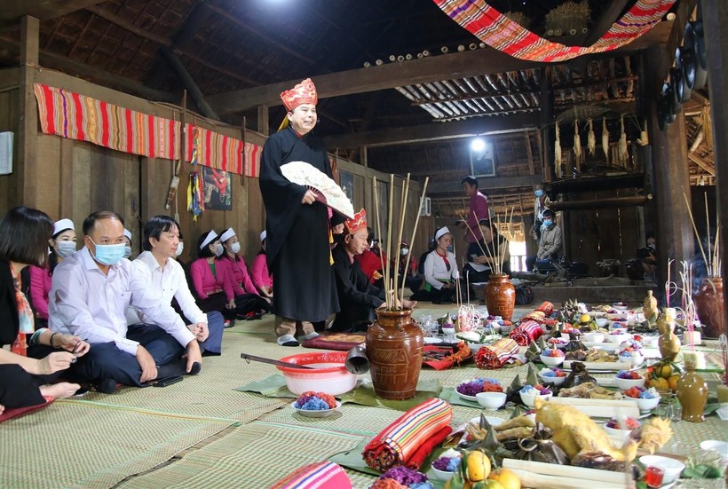 Thay Mo in a Lam via ritual (Source: collected) Thay Mo in a Lam via ritual (Source: collected)