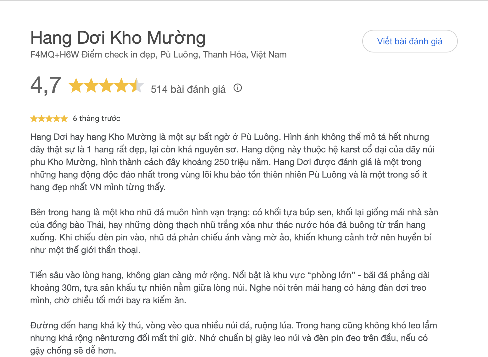 Cảm nhận của du khách khi được đặt chân vào Hang Dơi Cảm nhận của du khách khi được đặt chân vào Hang Dơi