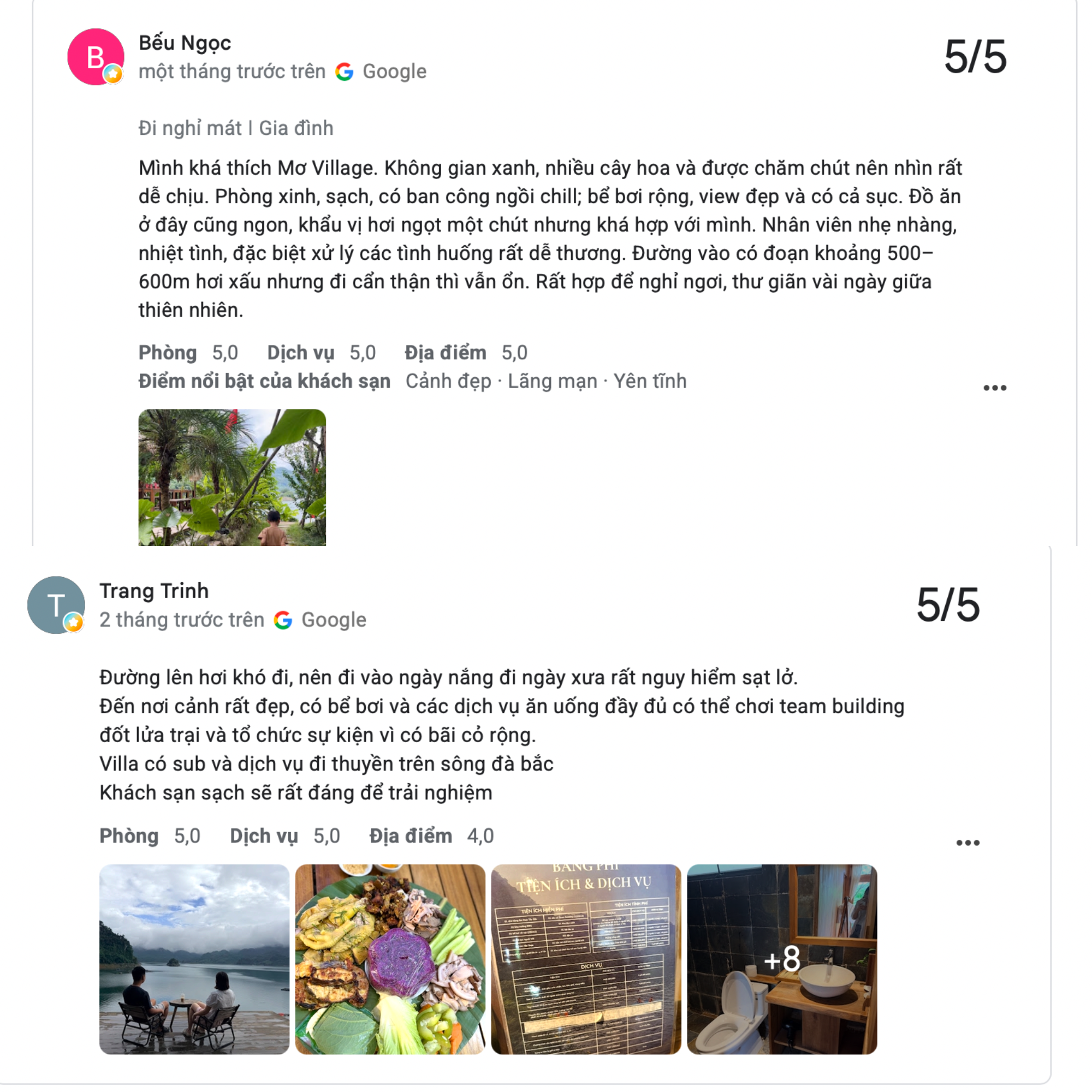 Những phản hồi tích cực của du khách về trải nghiệm nghỉ dưỡng tại Mơ Village Những phản hồi tích cực của du khách về trải nghiệm nghỉ dưỡng tại Mơ Village