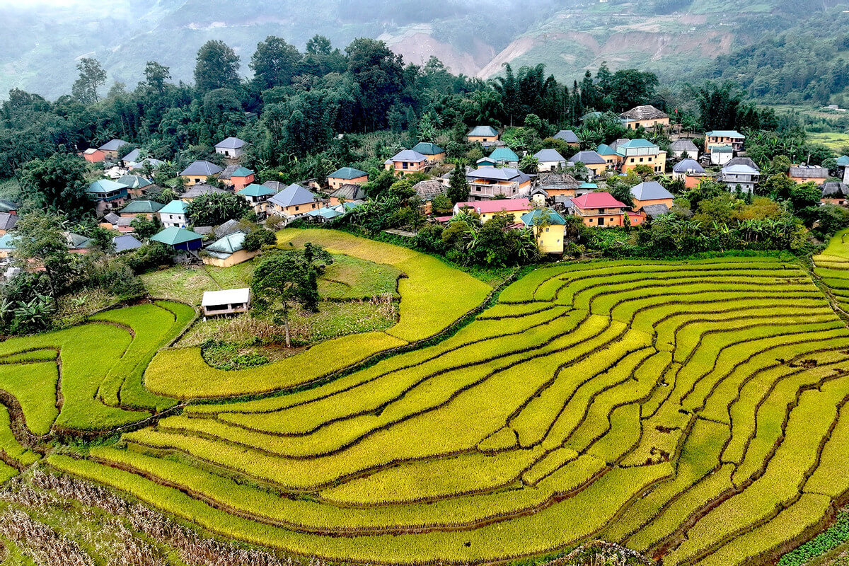 Ngắm ruộng bậc thang từ những cung đường cao