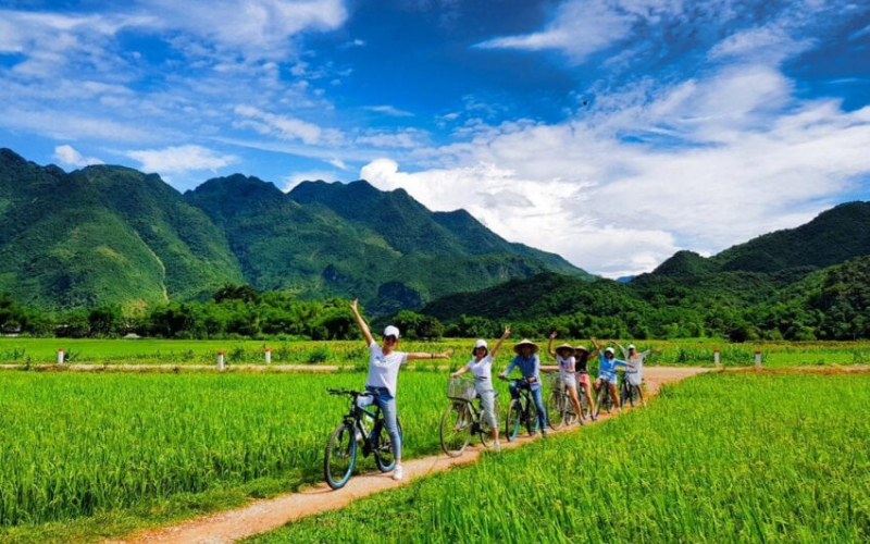 Tour đạp xe Mai Chau 1/2 ngày