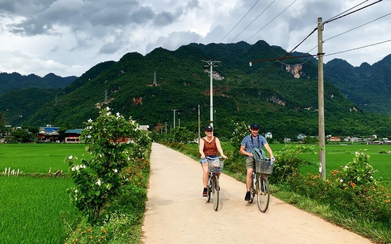 Tour đạp xe Mai Chau 1/2 ngày