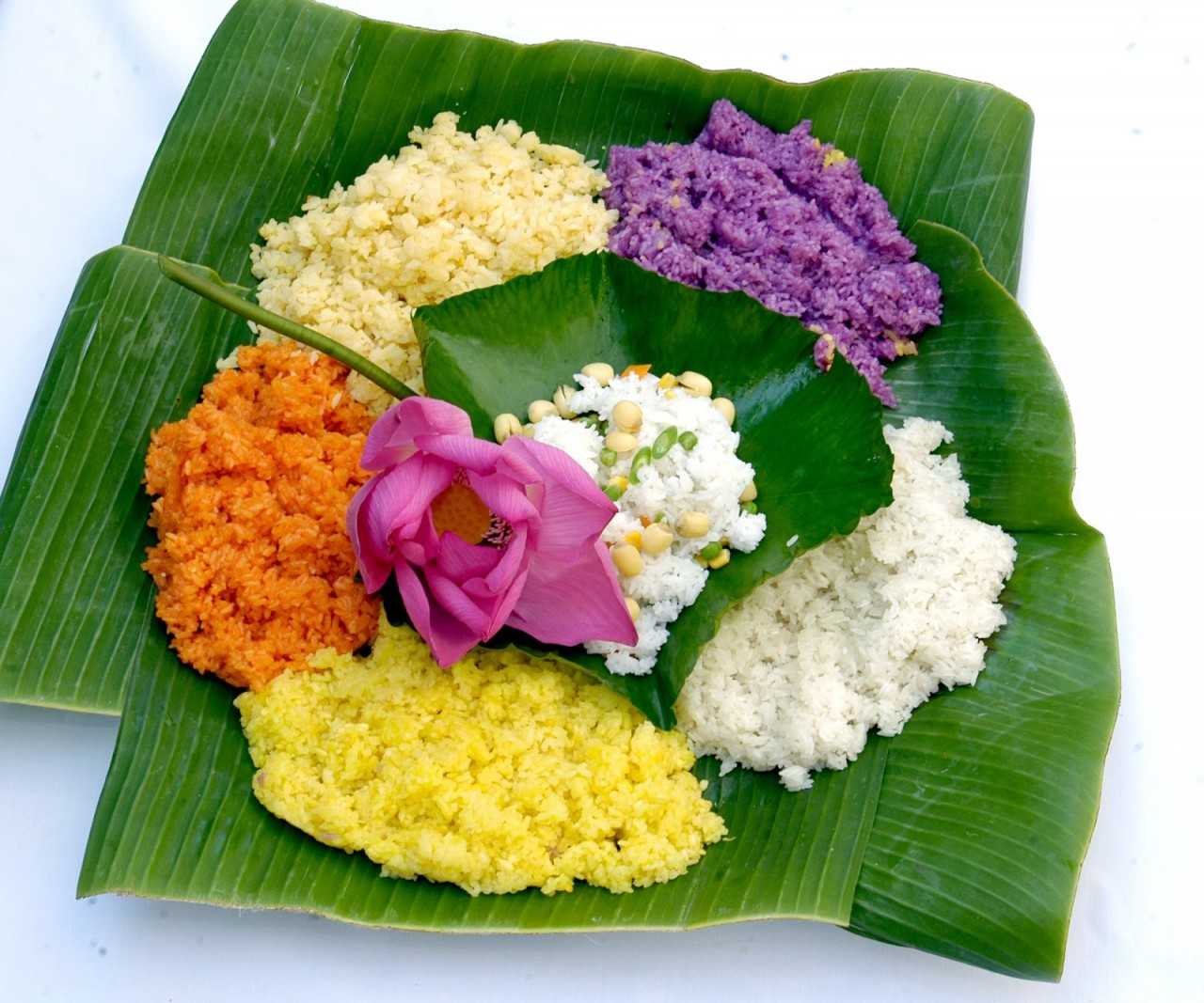 Xôi nếp nương Mai Châu Hòa Bình dẻo thơm, nhiều màu sắc hấp dẫn Xôi nếp nương Mai Châu Hòa Bình dẻo thơm, nhiều màu sắc hấp dẫn