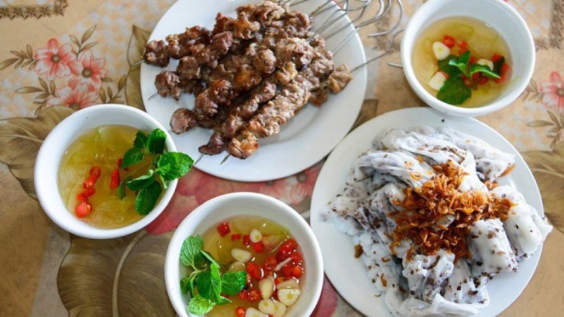 Bánh cuốn nướng Tam Đảo, Phú Thọ (Nguồn: Eva)